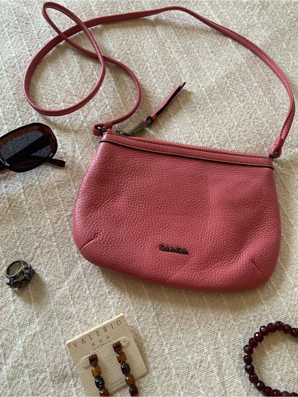 Calvin Klein Pebble Leather Classic Crossbody